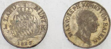 1 Kreuzer Bayern Maximilian Joseph 1799-1825, ab 1806 Koenig, Verzenden, België