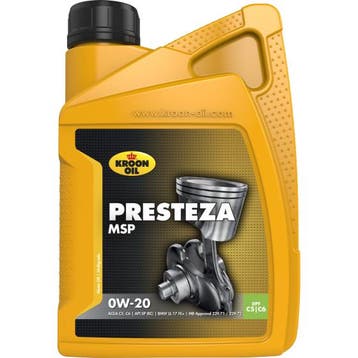 Kroon Oil Presteza MSP 0W20 1 Liter, Ophalen of Verzenden