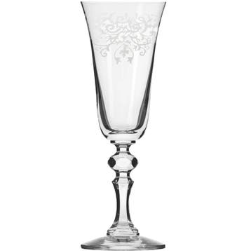 Champagneglazen | KRISTA DECO  | Kristalglas | 16.5cl |  6, Verzenden