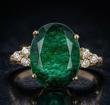 Zonder minimumprijs - Ring - 14 karaat Geel goud - 4.29ct., Nieuw