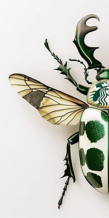 F2B - BeetleCan Starbucks2 3I8, Antiquités & Art, Art | Objets design