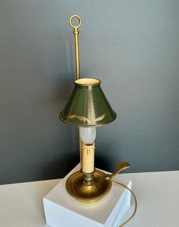 Bureaulamp - Brons - Bouillotte-lamp