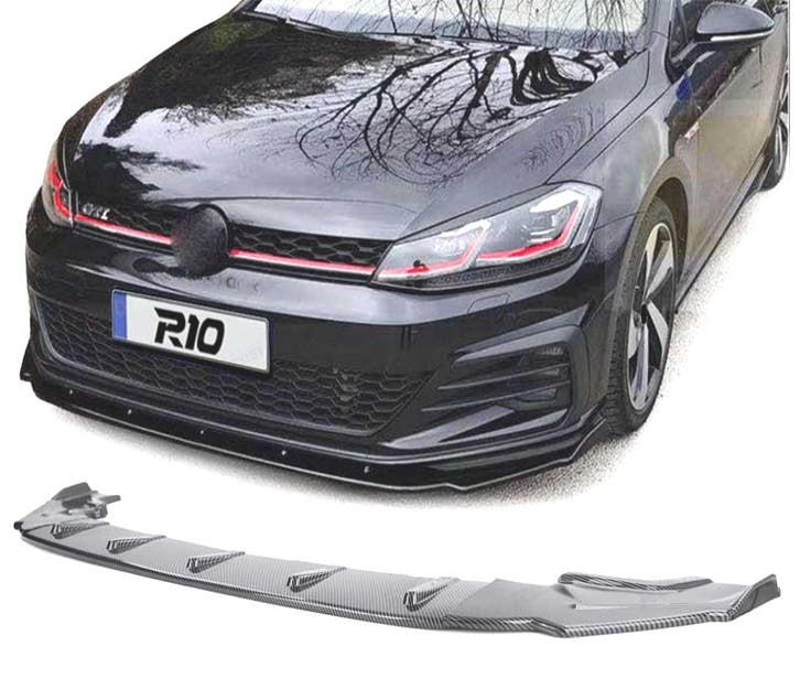 Spoiler Lame Avant Pour Volkswagen Vw Golf 7 Gti 13-20 Carbo, Autos : Pièces & Accessoires, Carrosserie & Tôlerie, Envoi