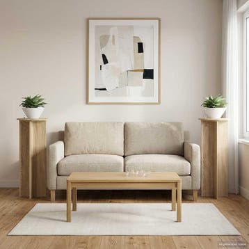 vidaXL Plantenstand 2 st Sonoma Eiken Ø40 x 100 cm Bewerkt, Verzenden, Nieuw