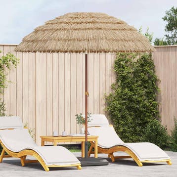 vidaXL Tuinparasol Naturel 205 x 205 x 210 cm, Verzenden, Nieuw