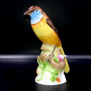 Herend, Hungary - Bluethroat Nightingale Bird (17 cm) - ca, Antiek en Kunst
