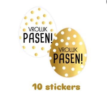 10x Sluitstickers - vrolijk pasen - pasendagen - sticker..., Verzenden, Nieuw, Meerdere stickers