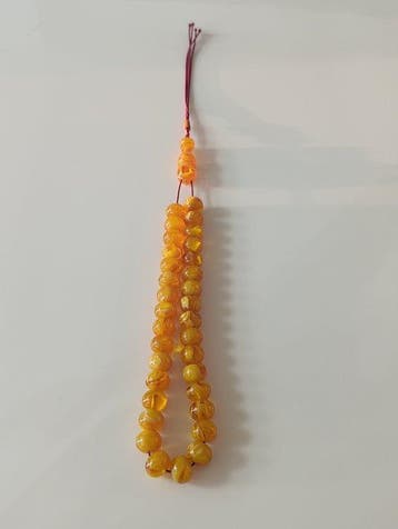 Chapelet - Ambre - 1970-1980 - Chapelet de perles de prière