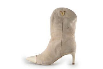 Josh V Enkellaarzen in maat 38 Beige, Verzenden, Beige, Lage of Enkellaarzen, Zo goed als nieuw