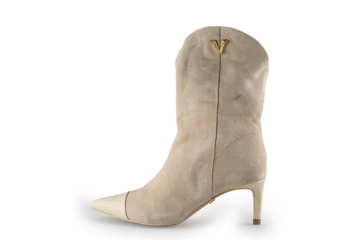 Josh V Enkellaarzen in maat 38 Beige, Kleding | Dames, Schoenen, Beige, Zo goed als nieuw, Lage of Enkellaarzen, Verzenden