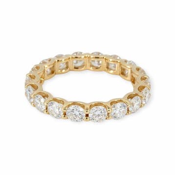 Eeuwigheidsring - 14 karaat Geel goud - 3.10ct. tw. Diamant