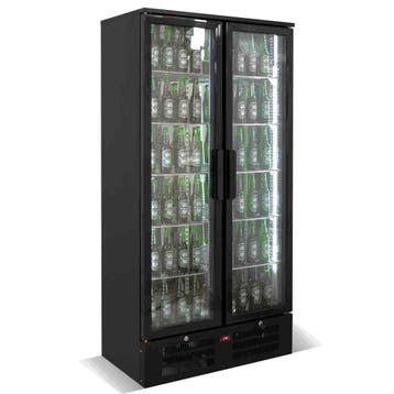 Drankenkoeling | 458L | Zwart | 0°C/+10°C | Geforceerd |, Verzenden