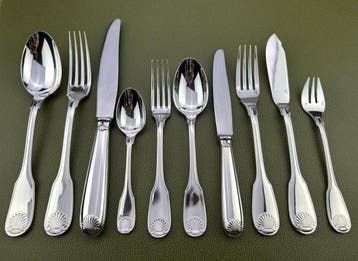 Christofle - Tafelservies voor 12 (126) - Vendôme Coquille -