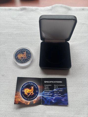 Zuid-Afrika. 2019 Krugerrand “Ice & Fire”, 1 Oz (Zonder