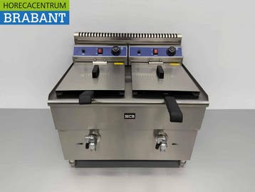 HCB Friteuse double en acier inoxydable 2 x 14 litres, Verzenden