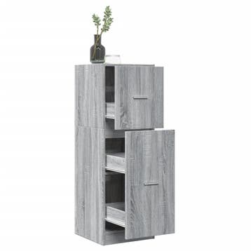 vidaXL Apothekerskast 40x41x118 cm bewerkt hout grijs sonoma, Verzenden