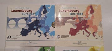 Luxembourg. Year Set (BU) 2007/2010 (4 sets) (Sans prix de