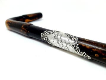Wandelstok - .925 zilver - Late-Victoriaans 1898
