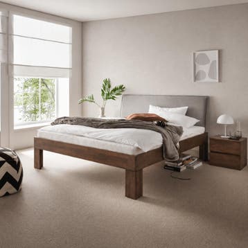 Van Schaik Nordic Mokka Houten Bed - 200 x 200, Nieuw