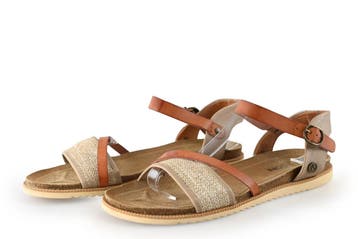 Nelson Sandalen in maat 41 Beige, Verzenden, Beige, Sandalen of Muiltjes, Zo goed als nieuw