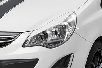 Koplampspoilers voor Opel Corsa D SB199, Verzenden