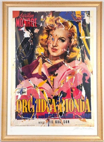 Mimmo Rotella (1918-2006) - Orchidea Bionda