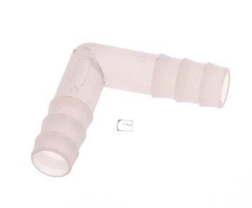 Connecteur de tuyau coudé en PVDF de 10 mm [2 pièces]., Verzenden, Nieuw