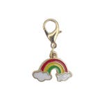 5 gelukshangers - regenboog- rainbow - liefde - goudlook..., Handtassen en Accessoires, Bedels, Ophalen of Verzenden, Nieuw