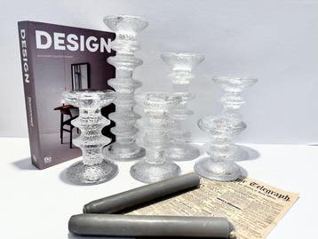 Iittala - Timo Sarpaneva - Kandelaar Festivo (6) - Bevroren