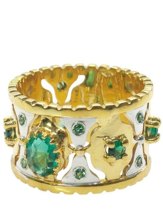 Sans prix de réserve - Bague - 9 carats Argent, Or jaune, Bijoux, Sacs & Beauté, Bagues
