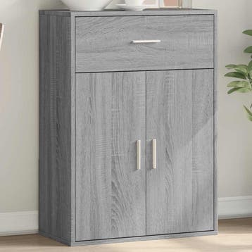 vidaXL Dressoir 60x30x84 cm bewerkt hout grijs sonoma, Verzenden