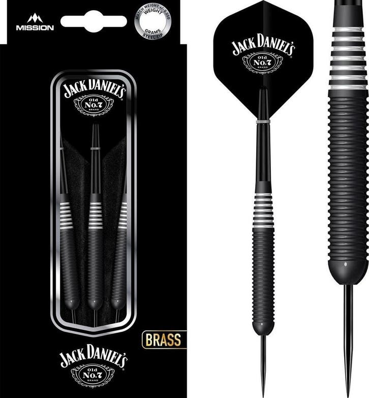Jack Daniels Brass Darts - 24 gram (Dart Pijlen), Sport en Fitness, Darts, Pijlen, Nieuw, Ophalen of Verzenden