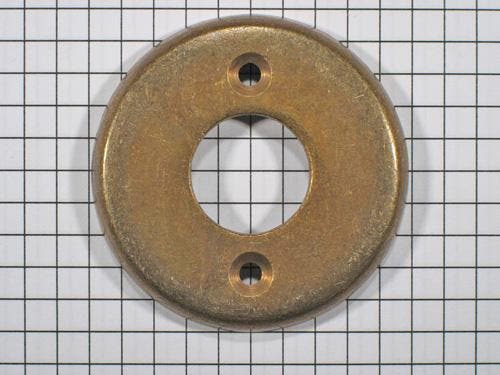 Rozet messing antiek met groot gat tbv deurklink, Doe-het-zelf en Bouw, Overige Doe-Het-Zelf en Bouw, Nieuw