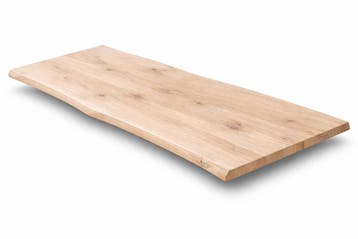 COMPLETE EIKEN TAFEL | Rechthoek | Boomrand of rechte rand!, Huis en Inrichting, Tafels | Eettafels, Eikenhout, Nieuw, Rechthoekig