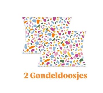 2x Gondeldoosje - Terrazzo color (Gondeldoosjes), Verzenden, Cadeauzakje