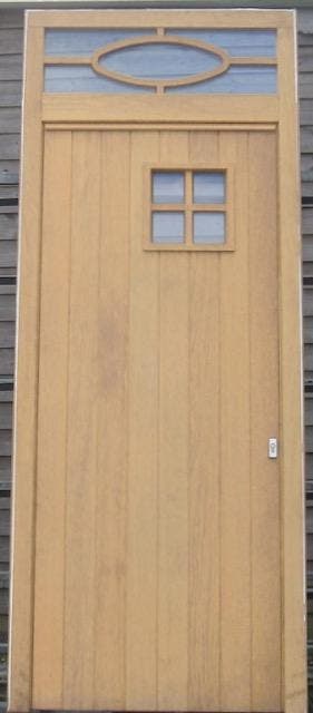 eiken houten buitendeur , voordeur , deur 104 x 259, 100 tot 120 cm, 215 cm of meer, Nieuw, Ophalen of Verzenden
