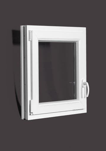 PVC raam draai kiep b70xh70 cm wit, Gevelraam of Ruit, Minder dan 80 cm, Minder dan 80 cm, Nieuw