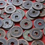 Japan. Collection of Antique Chinese Cash Coins (Hole Coins)
