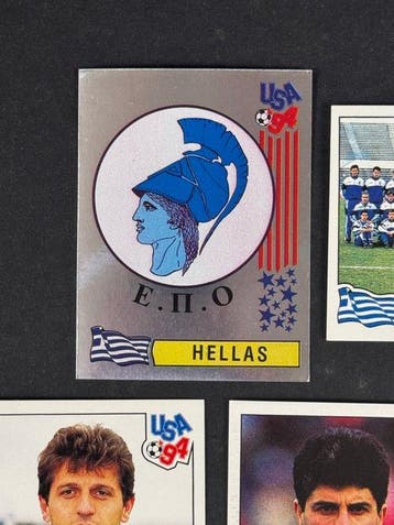 1994 Panini USA 94 World Cup, Hellas: complete team #264/282, Verzamelen, Nieuw