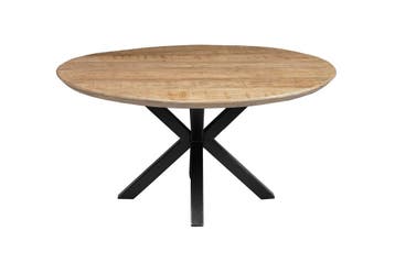Salontafel Mangohout Tess Rond 70 cm, Huis en Inrichting, Verzenden, Rond, Nieuw, Industriële meubels