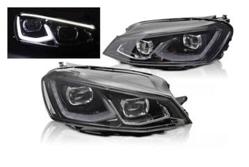 Full LED koplampen Light Black geschikt voor VW Golf 7, Auto-onderdelen, Verzenden, Nieuw, Volkswagen
