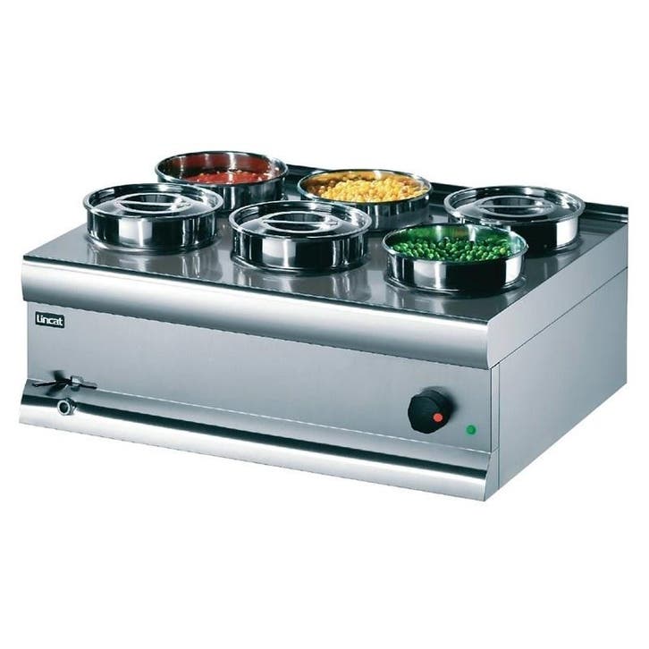 Bain Marie | 2kW | RVS | Met aftapkraan | Incl. 6x 4,5L pan, Zakelijke goederen, Horeca | Keukenapparatuur, Nieuw in verpakking