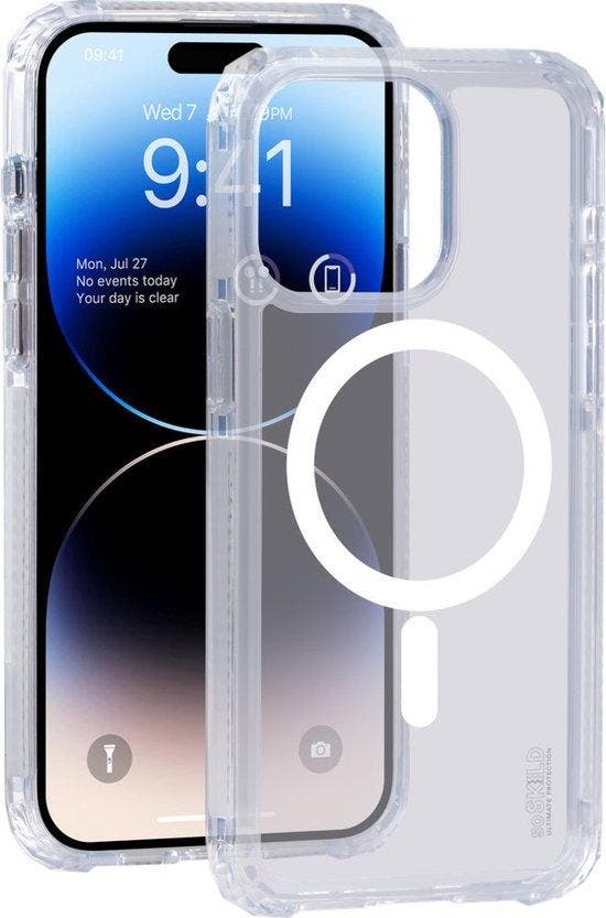 2dekans | SoSkild Hoesje iPhone 15 Pro MagSafe - Defend, Télécoms, Téléphonie mobile | Accessoires & Pièces, Enlèvement ou Envoi