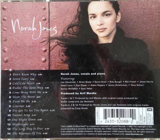 Come Away With Me 0724353208820, CD & DVD, CD | Autres CD, Envoi