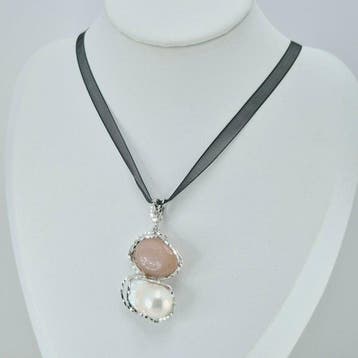 Zilver, Zonder voorbehoud - Hanger - SUNSTONE EN PERLA