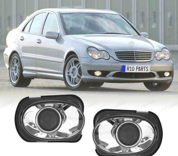 PHARES ANTIBROUILLARD MERCEDES CLASSE C W203 LOOK AMG 00-07, Auto-onderdelen, Verlichting, Verzenden