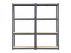 Veiling - 2 stuks Magazijnstelling / Opbergrek - Easy - Grij, Nieuw