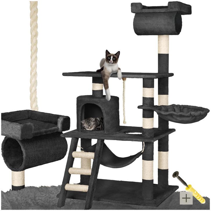 Krabpaal Stokeley 141cm - zwart, Dieren en Toebehoren, Katten-accessoires, Verzenden
