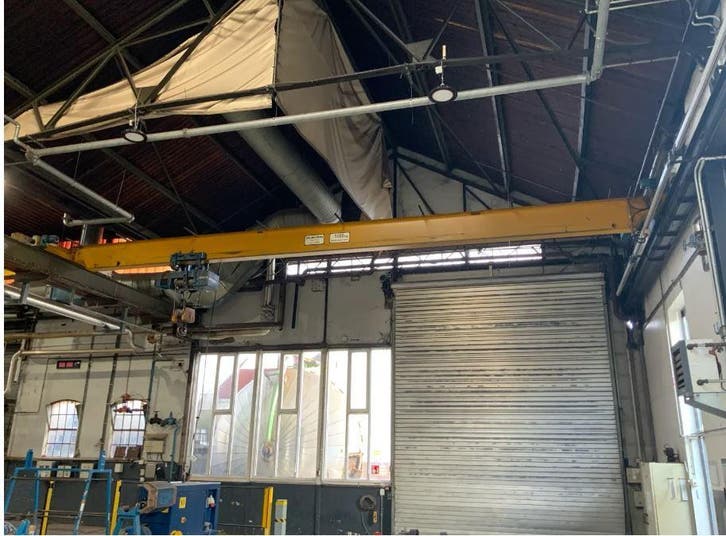 Demag enkelligger bovenloopkraan ± 11.365 mm x 5t  001477U, Doe-het-zelf en Bouw, Gereedschap | Overige machines, Gebruikt, Ophalen