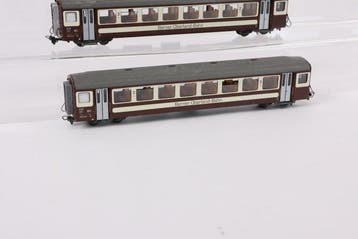 Bemo H0m - Modeltrein personenwagen (4) - Vier rijtuigen